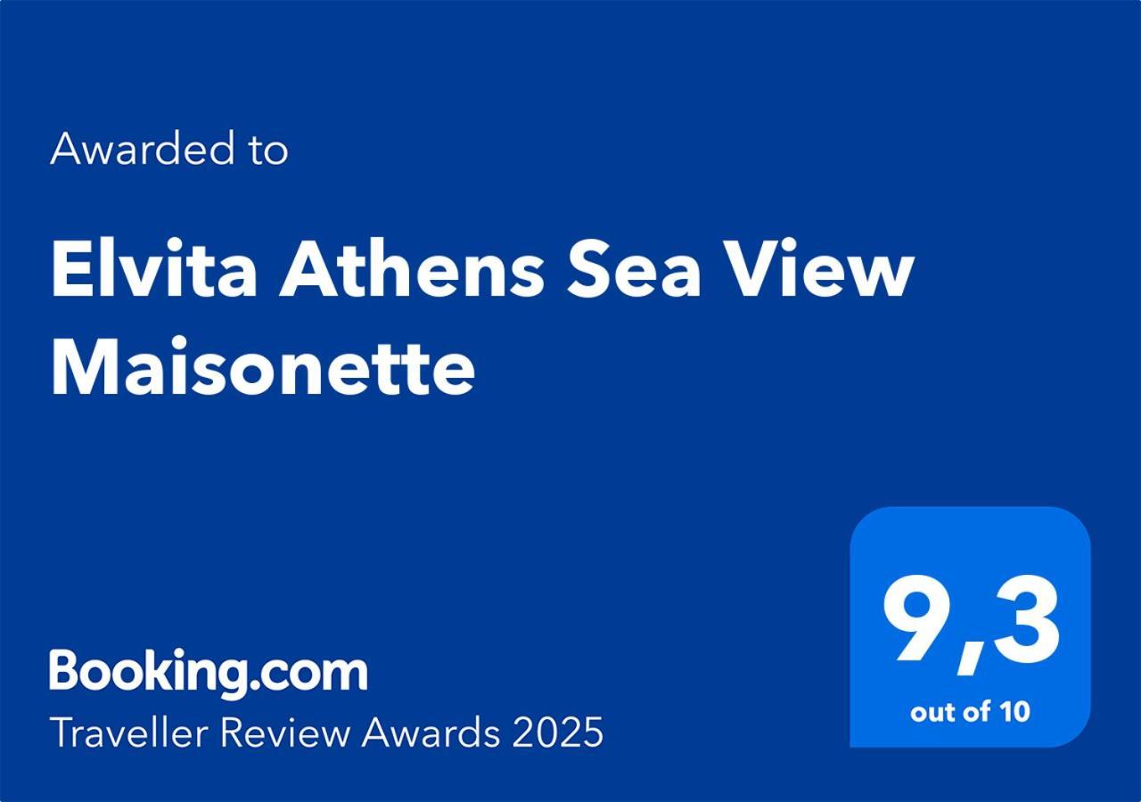 Elvita Athens Sea View Maisonette Lägenhet Exteriör bild