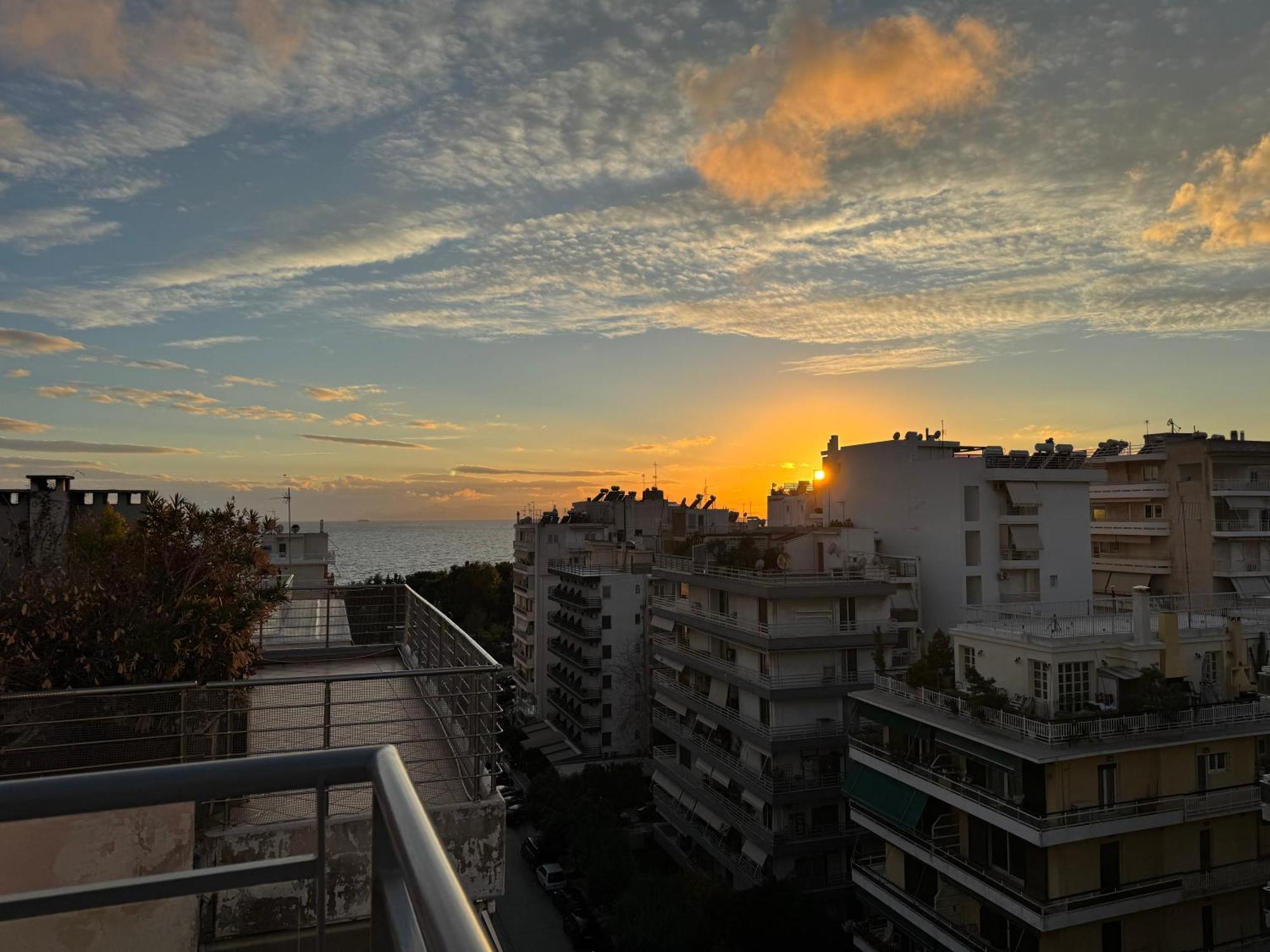 Elvita Athens Sea View Maisonette Lägenhet Exteriör bild