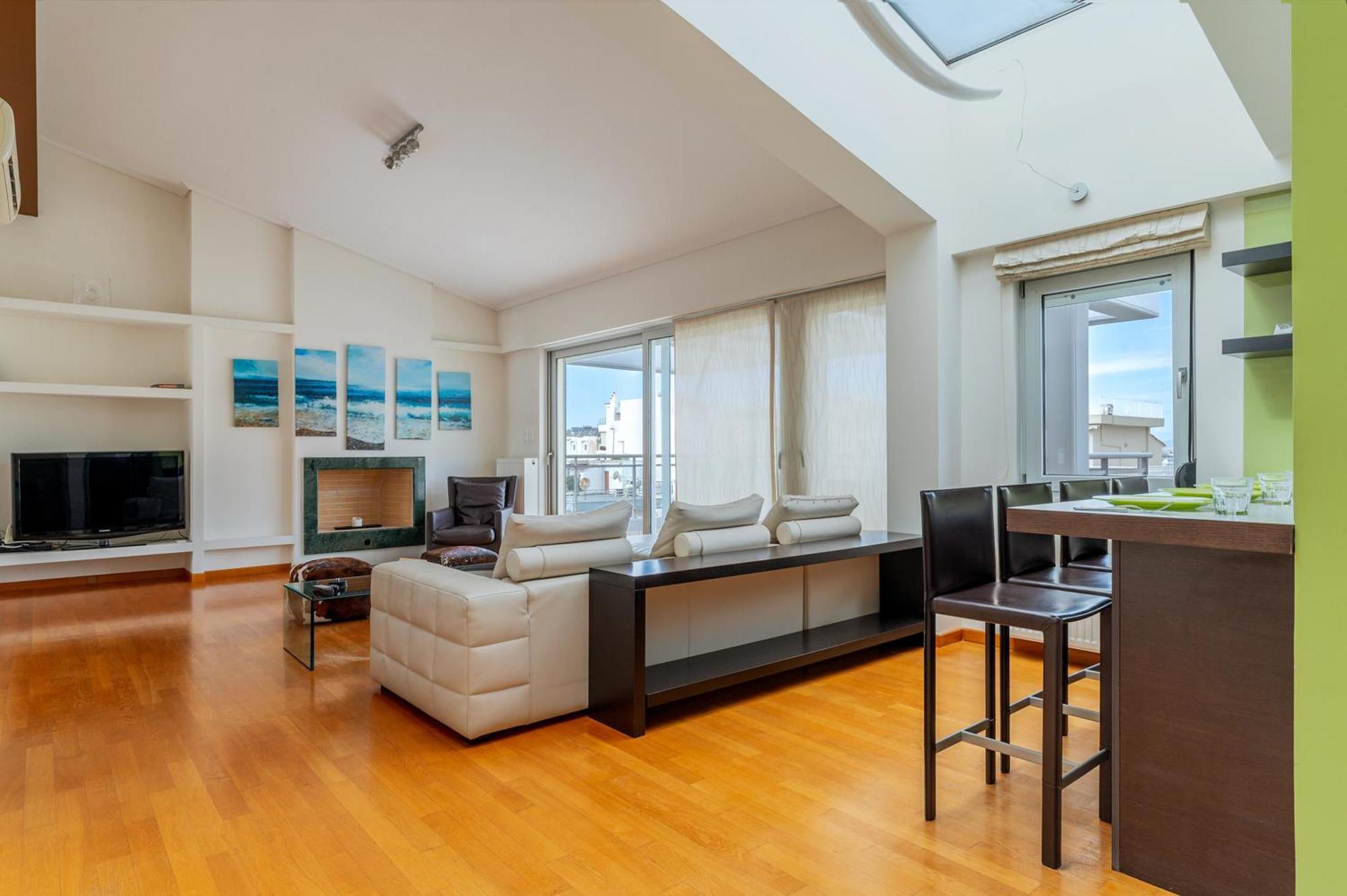 Elvita Athens Sea View Maisonette Exteriör bild